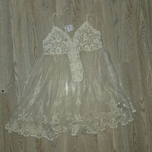 NEW Free People Say Hello To Heaven Slip Tank Dress